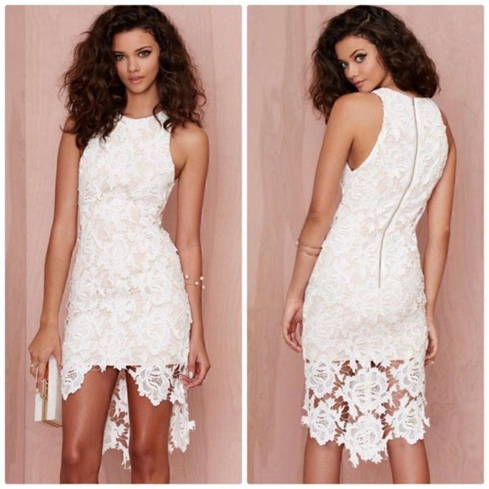 NWT Keepsake The Label Size M White Lace Dress